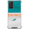 NFL Miami Dolphins White Striped Galaxy A72 5G Clear Case